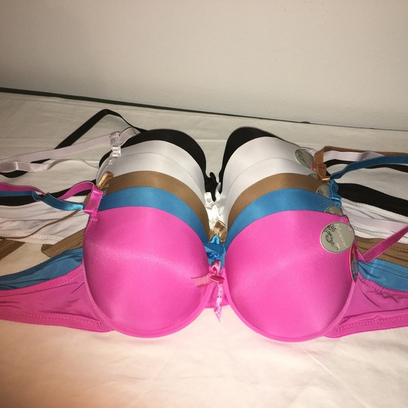 MOPAS Other - NEW LOT OF 6 UNDERWIRED BRAS SM PADDING SMOOTH 38B